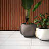Blinde™ Stitch 50 Concrete Planter - Plant Pots, Natural, Rope: Yellow