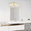 Jensen Brass 24W LED Integrated Vanity Light with Frosted Diffuser