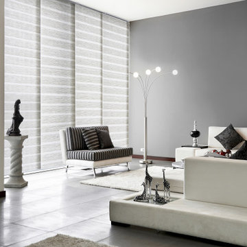 Adjustable Sliding Panel Track Blind - Swan