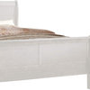 Benzara BM156006 Classy Transitional Style Queen Size Sleigh Bed, White