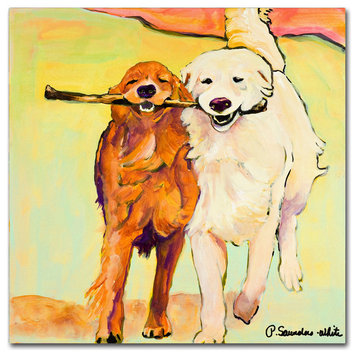 'Stick with Me' Canvas Art by Pat Saunders-White