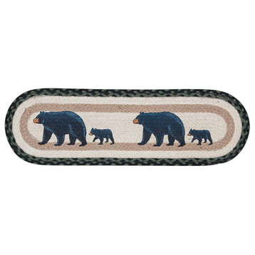 St-Mama and Baby Bear Oval Stair Tread, 27"x8.25"