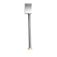 Libri LED Hardwired Reading Sconce, Brushed Aluminum, Orientation: Left Mount