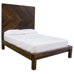 solid wood headboard king on Extra Tall Solid Wood Arrow Bed Headboard Rustic Panel Beds By James And James Furniture Houzz