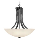Dolan Designs - Dolan Designs 207-46 Fireside - Three Light Pendant - Featuring a deep carmelized glass bowl and contrasting Bolivian finish, this pendant will grace kitchens, dining areas, bathrooms or bedrooms. Warm tones in the glass diffuse light with elegance and will complement almost any color scheme. Takes four 100-watt bulbs (sold separately). Includes six feet of chain and seven feet of wire. See the entire Fireside family to create a consistent theme of beautiful lighting throughout your home. Dolan Designs offers the finest styles and finishes available in home lighting today, allowing you to create a distinctive look for your home without sacrificing affordability. Simple, clean and classic designs to complement a wide variety of decorating styles are the hallmarks of Dolan Designs.  Canopy Included.  Shade Included.  Canopy Diameter: 0.75 x 5