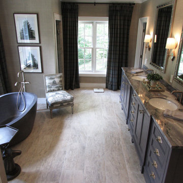 Espresso Travertine Floor Tiles