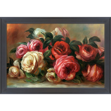 La Pastiche Discarded Roses with Gallery Black, 28" x 40"