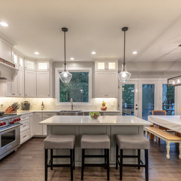 Elegant, Bright and Spacious White Kitchen in Fairfax VA