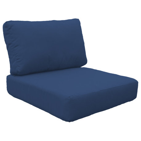 Covers for Low-Back Chair Cushions 6 inches thick, Navy