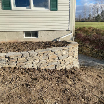 Natural Stone Retaining Wall
