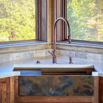 Corner Farmhouse Sink