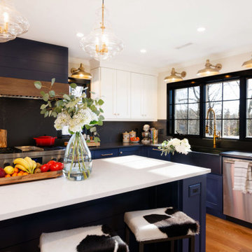 Two Tone Modern Farmhouse Kitchen