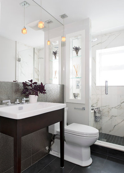 Contemporary Bathroom by Hicks Fine Homes - (Hicks Interiors Inc.)