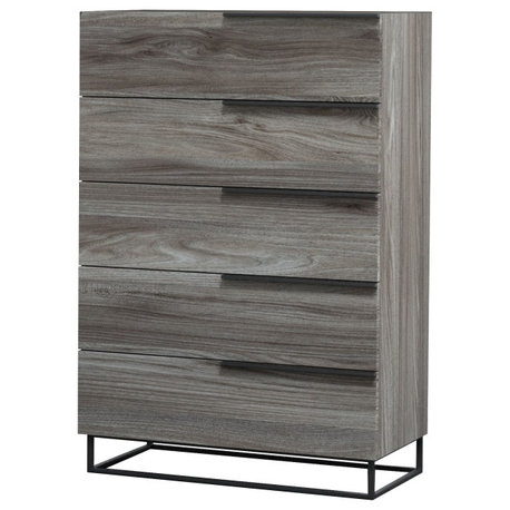 Nova Domus Enzo Italian Modern Gray Walnut Chest