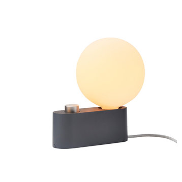 Alumina Table Lamp Charcoal With Sphere IV