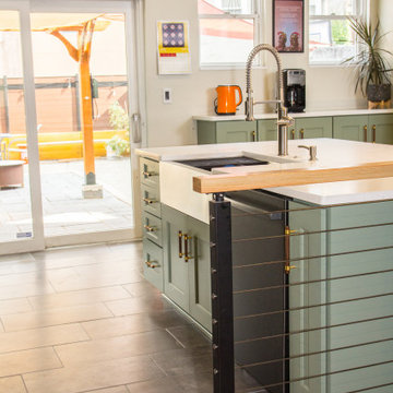 Philadelphia Urban Row House Kitchen