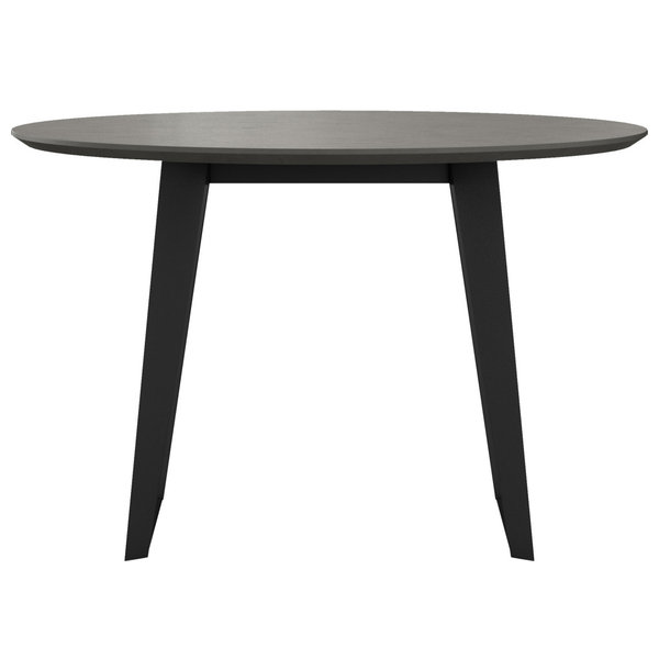 Amsterdam Outdoor Round Dining Table, Gray Concrete