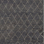 Jaipur - Jaipur Living Casablanca Hand-Knotted Trellis Gray/White Area Rug, 9'6"x13'6" - Inspired by simple nomadic designs, this hand-knotted area rug's design offers a sleek Moroccan motif to modern homes. A zigzag lattice pattern lends interest to this ultra-plush wool layer, while a deep gray and white colorway provides a rich and versatile look to any space.