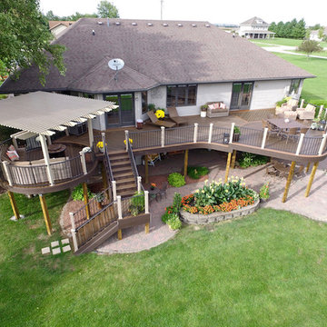 Trex Transcend Curved Deck - Aerial View