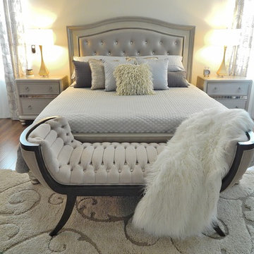 Glam hotel inspired bedroom