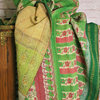 One of a Kind Vintage Sari Kantha Quilt