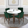 Huxley Modern Solid Wood Walnut Kitchen & Dining Room Table and Chairs for 4