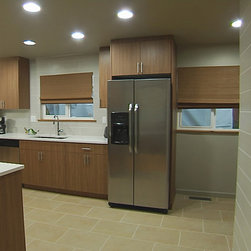 Woven Wood Kitchen Blinds - Window Treatments