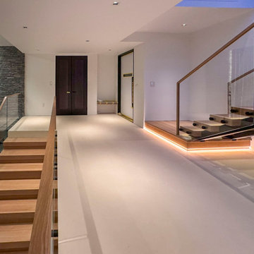 Project #126 | Contemporary Staircases with Integrated LEDs & Glass Railing