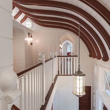 Summer Mooring - Arched Ceiling Beams - Cape Cod, MA Custom Home