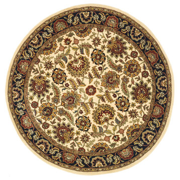 Safavieh Classic Collection CL359 Rug, Ivory/Navy, 8' Round