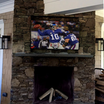 Outdoor TV & Fireplace
