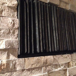 Ledgestone Fireplace - Tile Murals
