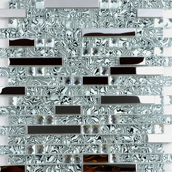 Interlocking Mosaic Tiles Crystal Glass Tile Pattern Base - Mosaic Tile