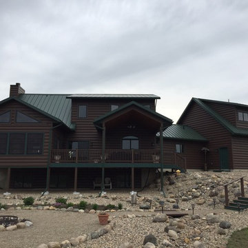Custom Log Cabin By the Lake in Minneota, MN