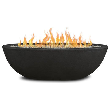 Real Flame Riverside Oval Propane Fire Bowl in Shale