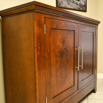 Automated TV Lift Cabinet in Solid Cherry (The Richmond)