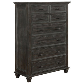 Coaster Transitional Wood 8-Drawer Rectangular Chest in Gray
