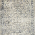 Nourison - Nourison KI Malta MAI12 7'10"x10'10" Ivory/Blue Rug - This magical and majestic collection features exotic old world patterns displayed in alluring ornamental color palettes to lend an intriguing air of mystery and exciting aspect of history to any interior. Flawlessly fabricated from specially created super silky and simple-to-care-for fibers and then beautifully washed to create the look and feel of a time-honored antique, these magnificent rugs will stir the senses and spark the imagination. Our kathy ireland(r) Malta collection of area rugs lives in our Ivory Coast Style Guide.