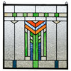 Stained Glass Window Frank Lloyd Wright Inspd Panel Prairie Wheat 20