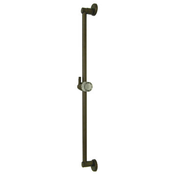 Kingston Brass 24" Shower Slide Bar With Pin Wall Hook, Oil Rubbed Bronze