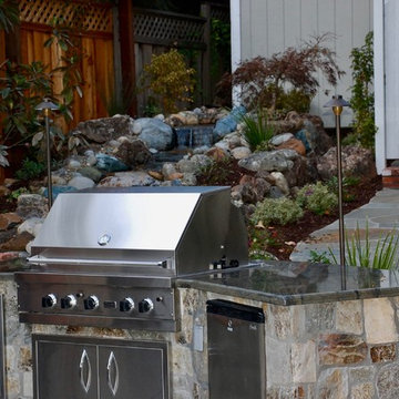 Bluestone Fireplace and BBQ, and Patio