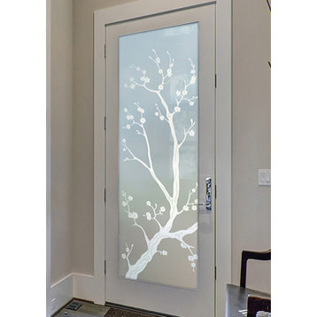 Front Door - Cherry Blossom - Fiberglass Smooth - 36" x 96" - Book/Slab Door