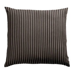 Black & White Striped Euro Sham - Pillowcases And Shams