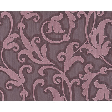 Textured Wallpaper Baroque Fabric Floral Flower, 954905