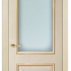 Versal Ivory White Oak Classic Interior Door With Frosted Glass - Interior Doors