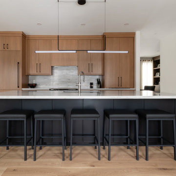 Kitchen, Full View | Subtle Light, Bold Black