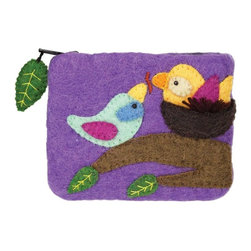 Wild Woolies (P) - Felt Coin Purse, Cozy Nest, Wild Woolies - Products