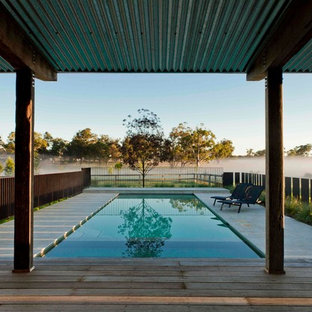 Landhaus Pool hinter dem Haus in Sydney