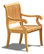 11-Piece Outdoor Teak Dining Set, 117" Extension Oval Table, 10 Giva Arm Chairs