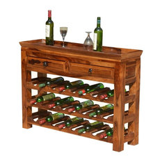 Wine Rack Console Table Houzz